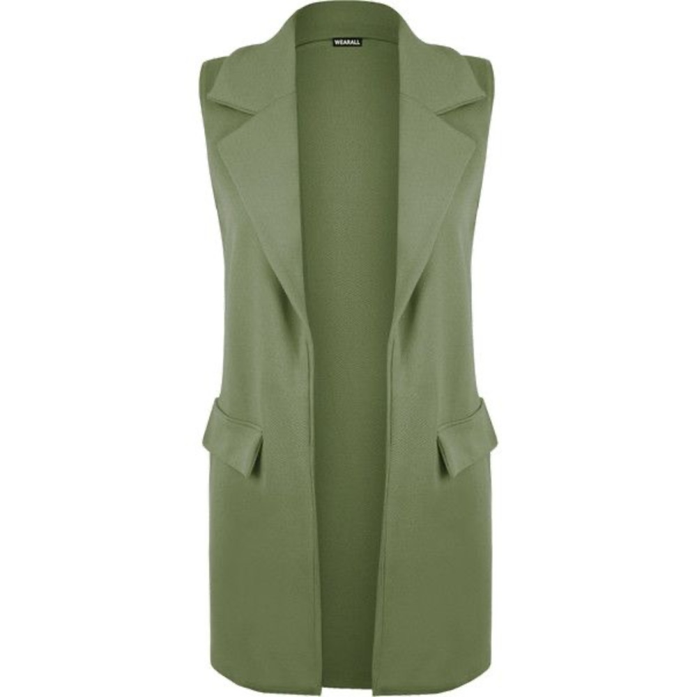 Green blazer vest
